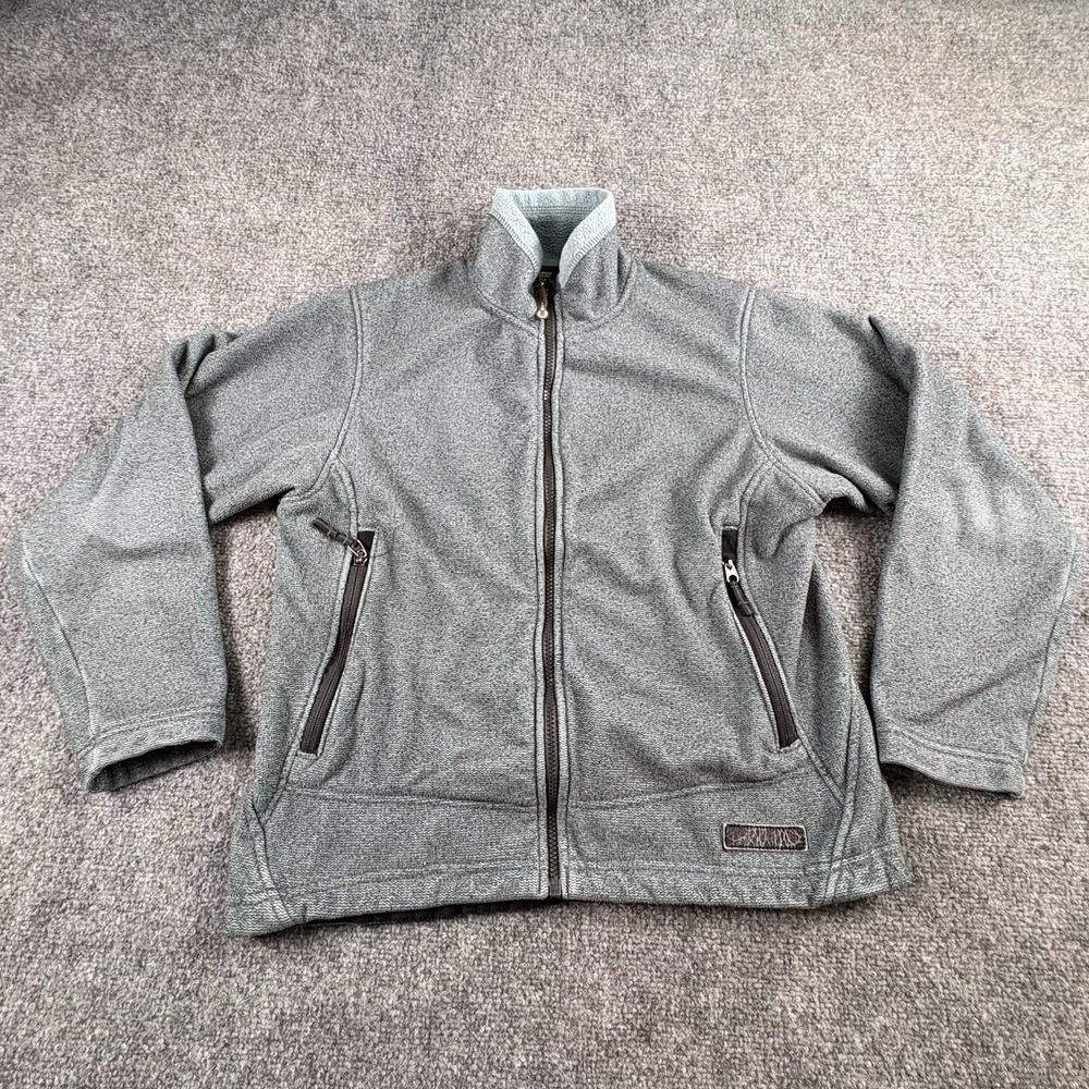 Vintage Y2K REI‎ Fleece Jacket Women's M BlueGray Zip Outdoor Gorpcore Hiking